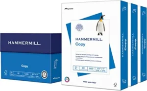 Hammermill Printer Paper, 20 Lb Copy Paper, 8.5 x 11 – 3 Ream (1,500 Sheets) – 92 Bright, Made in the USA, 500 Count (pack of 3)